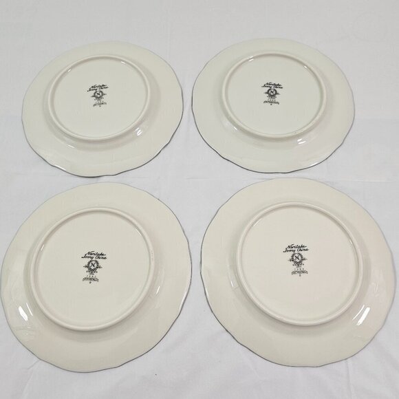 Noritake Rothschild Ivory China Platinum Band Bread & Butter Plates – Set of 4 - Picture 9 of 16